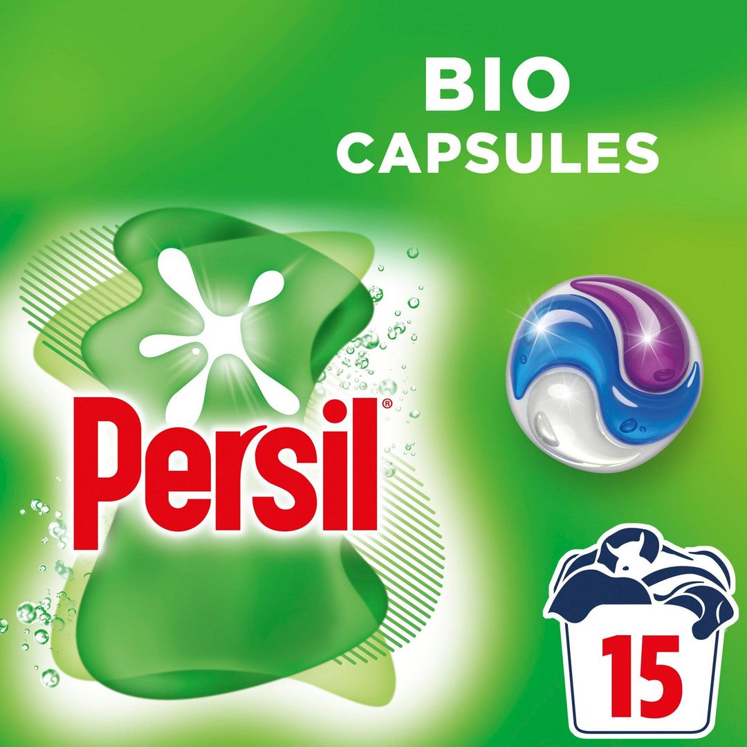Persil 3 in 1 Washing Capsules Bio 15 washes - Image 1