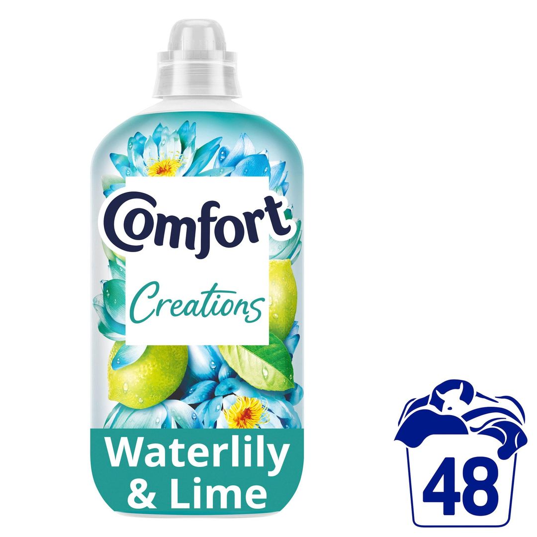 Comfort Perfume Creations Fabric Conditioner Waterlily & Lime 48 washes (1.44 L) - Image 1