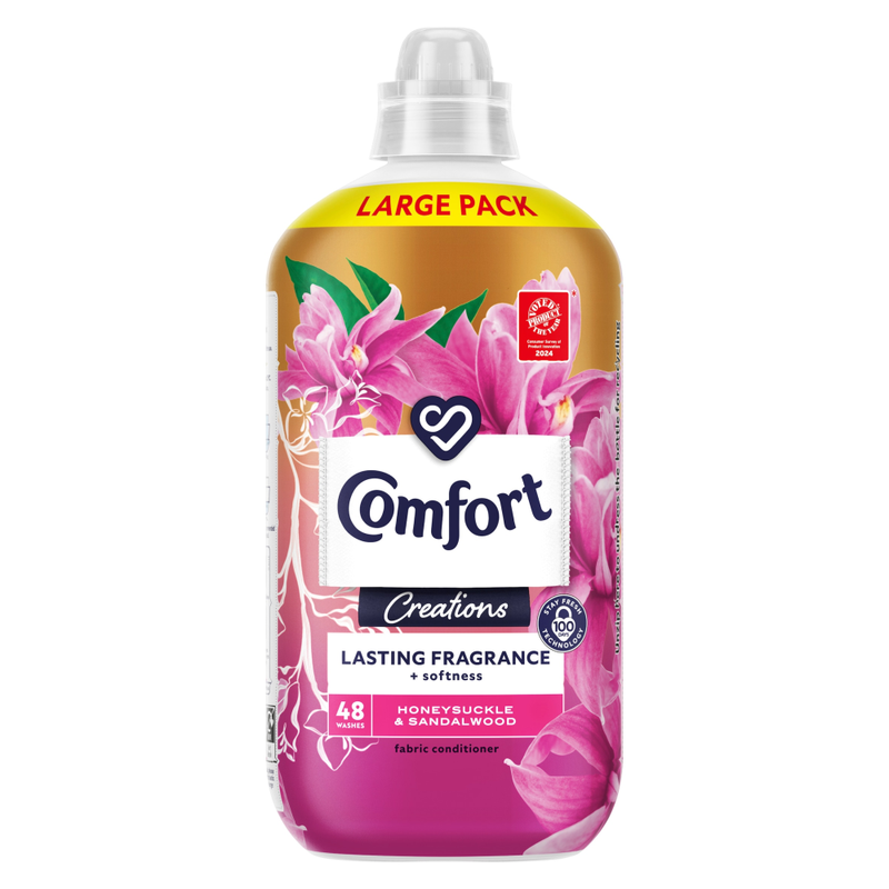 Comfort Perfume Creations Fabric Conditioner Honeysuckle & Sandalwood 48 washes (1.44 L) - Image 1