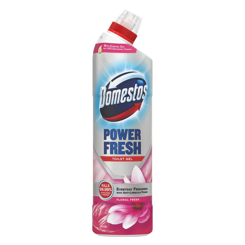 Domestos Power Fresh Toilet Gel Floral Fresh 750ml - Image 1