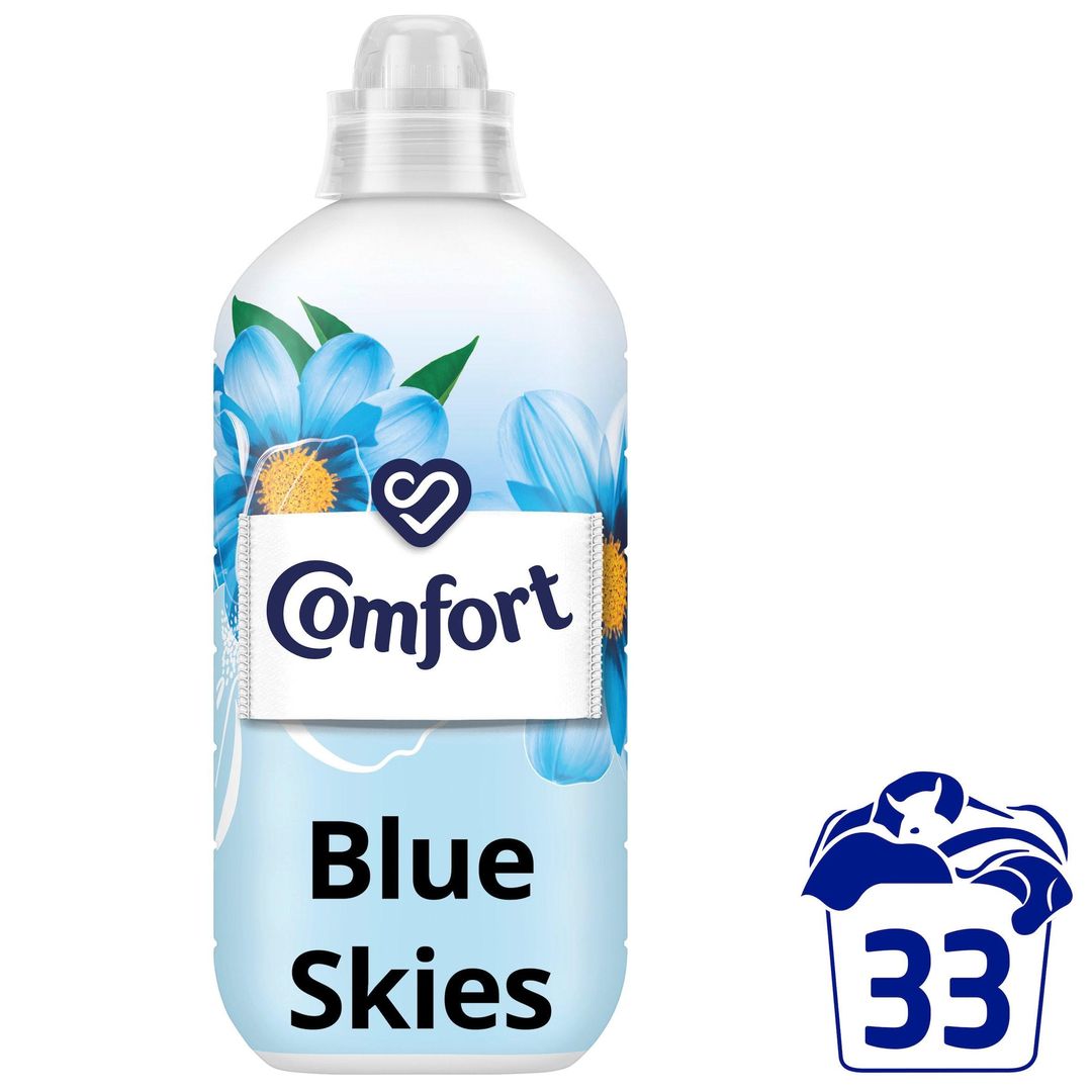 Comfort Fabric Conditioner Blue Skies 33 washes (990 ml) - Image 1