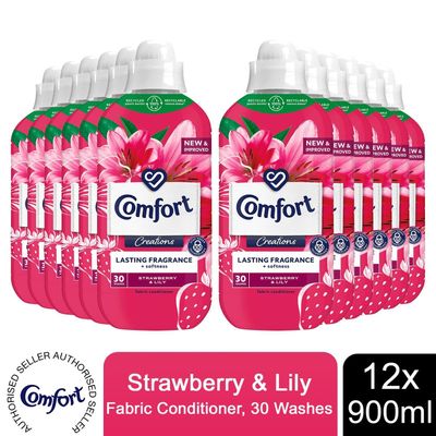 Comfort Creations Fabric Conditioner Strawberry and Lily - 12 / 10800kg - Thumbnail 2
