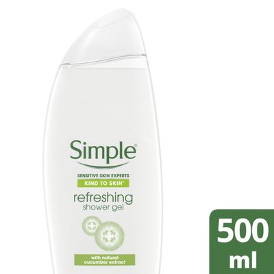 Simple Kind to Skin Shower Gel Refreshing 450 ml - Thumbnail 2