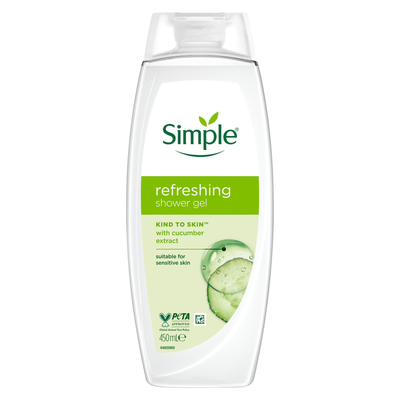 Simple Kind to Skin Shower Gel Refreshing 450 ml