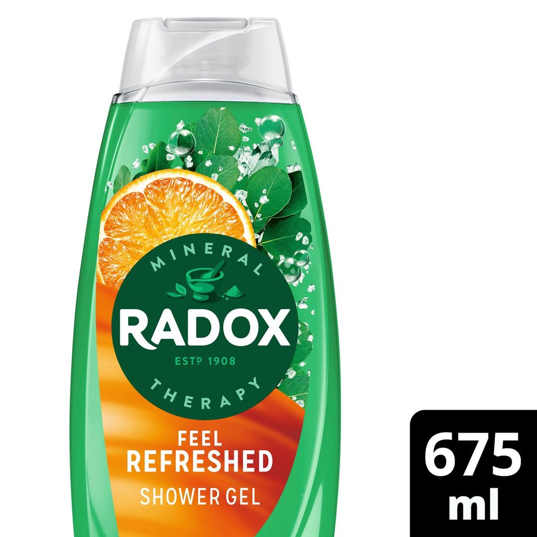 Radox Feel Refreshed Shower Gel 675ml - Green - Image 1