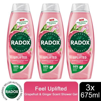 Radox Shower Gel Feel Uplifted With Grapefruit and Ginger Scent - 675 ml - 3 - Thumbnail 2