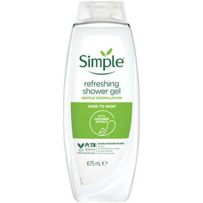 Simple Kind to Skin Shower Gel Refreshing 675 ml