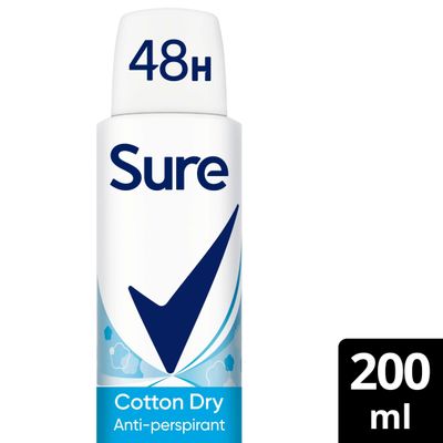 Sure Anti-Perspirant Aerosol Cotton Dry 200 ml