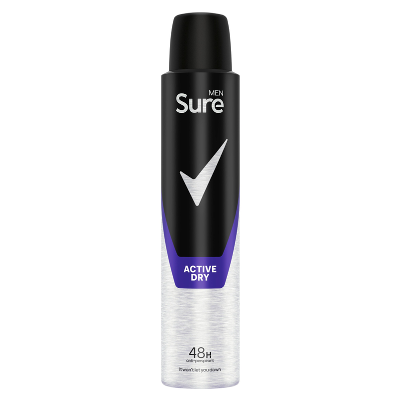 Sure Men FIFA Limited Edition Active Dry Anti-Perspirant Aerosol 200 ml - Image 1