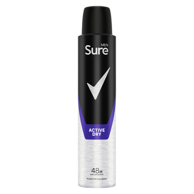 Sure Men FIFA Limited Edition Active Dry Anti-Perspirant Aerosol 200 ml