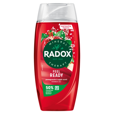 Radox Mineral Therapy Shower Gel Feel Ready Pomegranate & Apple Scent, 225ml - 3 - Thumbnail 2