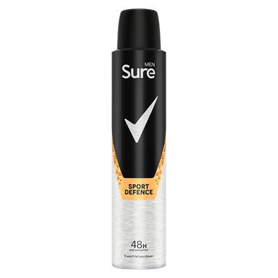 Sure Men Anti-Perspirant Sport Defence 200ml - Black - Thumbnail 2