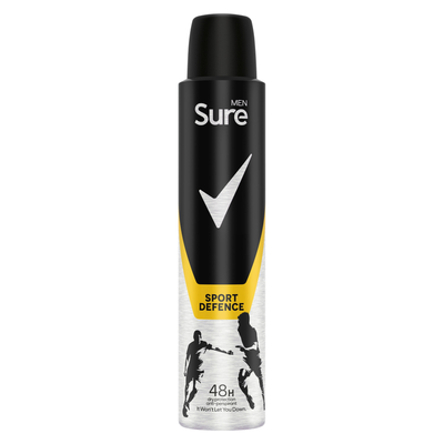 Sure Men Anti-Perspirant Sport Defence 200ml - Black