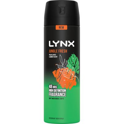 Lynx Jungle Fresh Deodorant Body Spray 200ml - Thumbnail 2