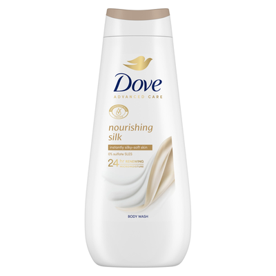 Dove Women's 'Body wash' Nourishing Silk 24H Renewing Micromoisture, 3x400ml in White - Thumbnail 2