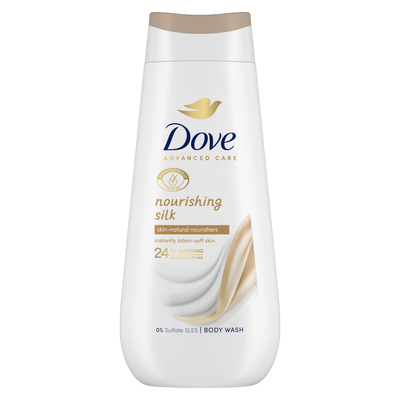 Dove Women's 'Body Wash' Nourishing Silk 24H Renewing Micromoisture, 3x 225ml in White - Thumbnail 2
