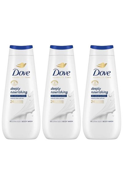 Dove Women's 'Body wash' Deeply Nourishing 24H Renewing Micromoisture, 3x400ml in White