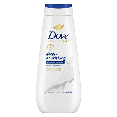 Dove Women's 'Body wash' Deeply Nourishing 24H Renewing Micromoisture, 3x400ml in White - Thumbnail 2