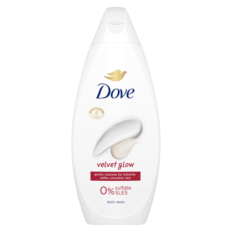 Dove Silky Velvet Body Wash 225ml - White - Image 1
