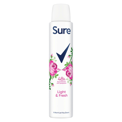 Sure Light and Fresh Anti-Perspirant 200ml - White