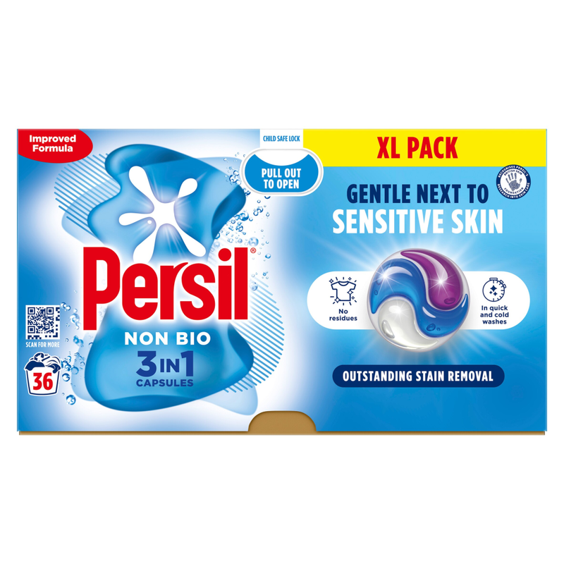 Persil Non Bio 3 in 1 Washing Capsules - Image 1