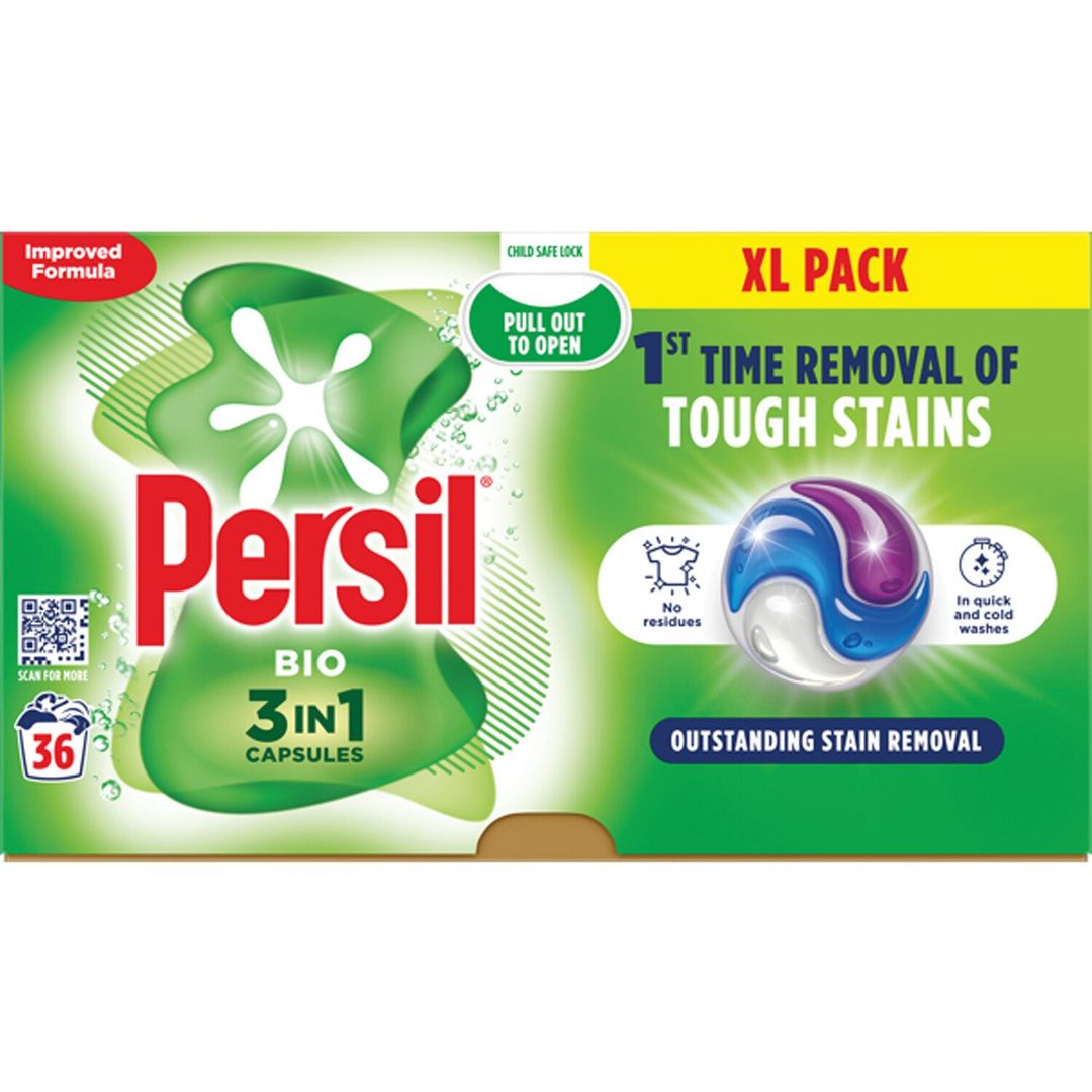 Persil Bio 3 in 1 Washing Capsules - Image 1