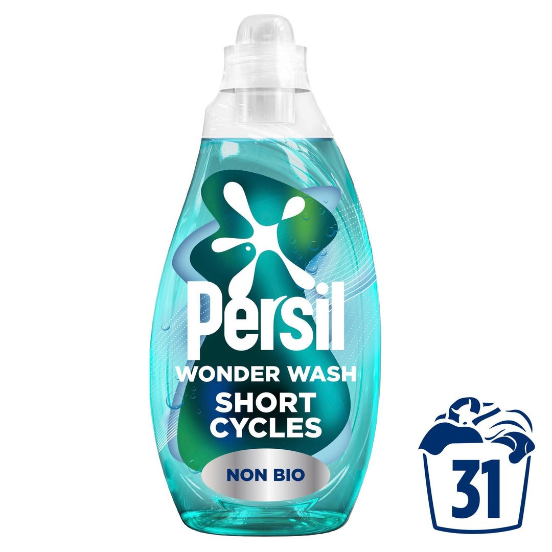 Persil Wonder Wash Non Bio Liquid Detergent Speed Clean 837 ml (31 washes) - Image 1