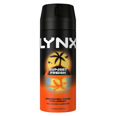 Lynx Sunset Fresh Deodorant Body Spray 48H Fresh 250ml, 18 Pack - 7cm / 23cm / 1 - Thumbnail 2