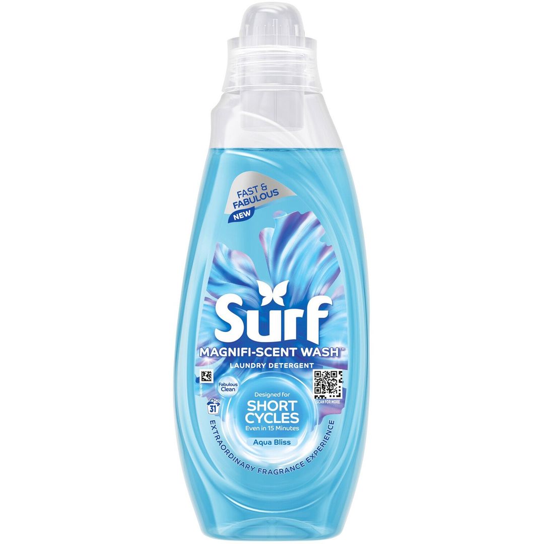 Surf Magnifi-Scent Wash Laundry Liquid Aqua Bliss 837 ml (31 Washes) - Image 1