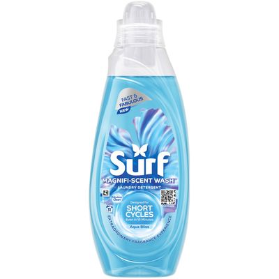 Surf Magnifi-Scent Wash Laundry Liquid Aqua Bliss 837 ml (31 Washes)