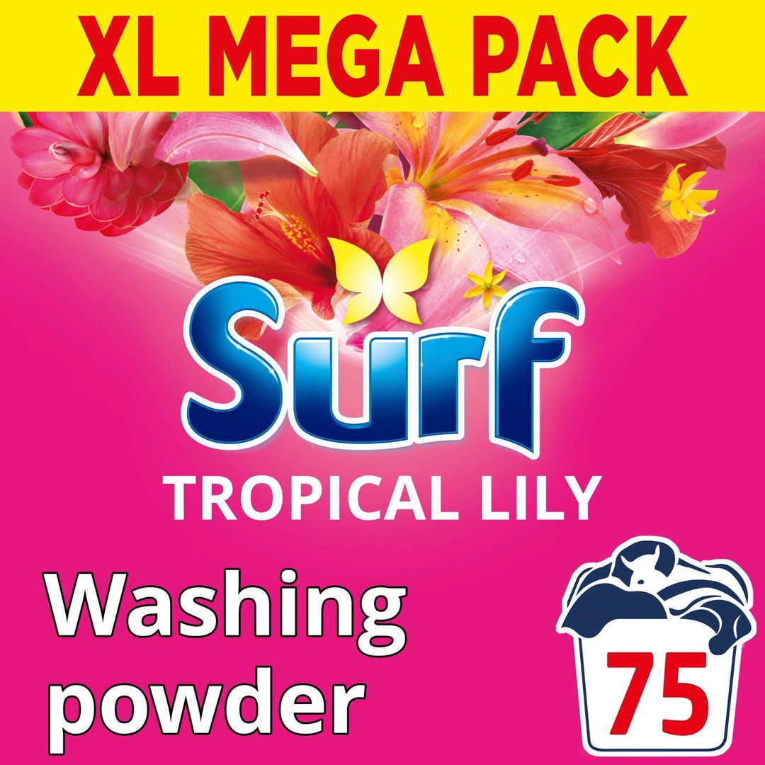 Surf Washing Powder Tropical Lily 75 washes 3.75 kg - Image 1