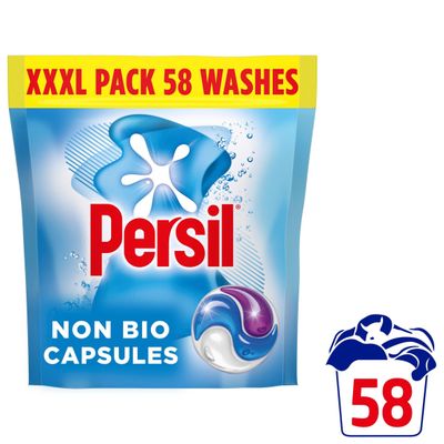 Persil 3 in 1 Washing Capsules Non Bio 58 washes
