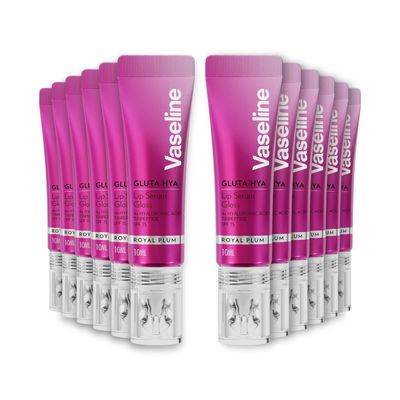Vaseline Women's Gluta-Hya Lip Serum Gloss Royal Plum Hydrating Moisture Care, 10ml in Pink - Thumbnail 2