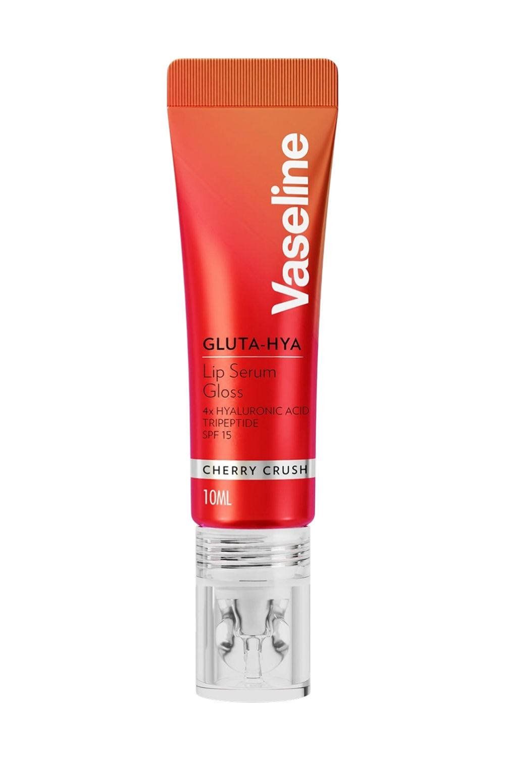 Vaseline Women's Gluta-Hya Lip Serum Gloss Cherry Crush Hydrating Moisture Care, 10ml in Red - Image 1