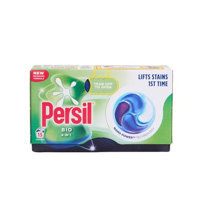 Persil Bio 4 in 1 fast-dissolving laundry capsules, 15 washes