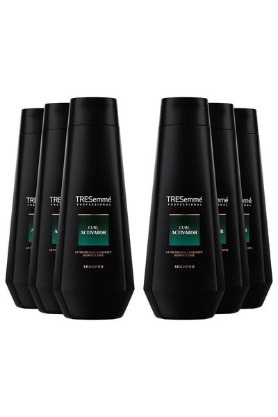 TRESemme Shampoo Curl Activator Frizz Control Curls Definition 250ml, 6 Pack - White