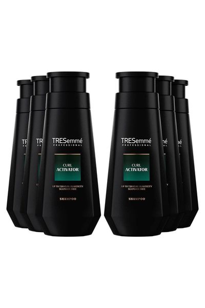 TRESemme Shampoo Curl Activator Frizz Control Curls Definition 400ml, 6 Pack - White