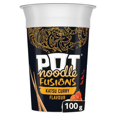 Pot Noodle Fusions Instant Snack Katsu Curry 100 g - Thumbnail 2