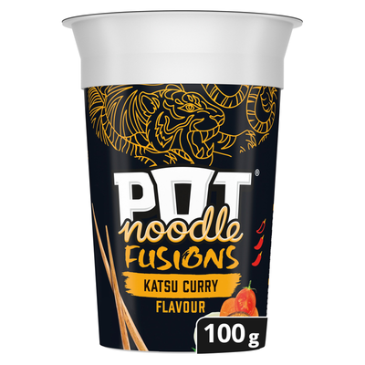 Pot Noodle Fusions Instant Snack Katsu Curry 100 g