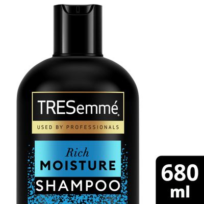 Tresemme Women's 'Shampoo' Rich Moisture with Vitamin E for All-Day Hydration, 2 Pack of 680ml in Black