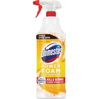 Domestos Toilet and Bathroom Power Foam - 650ml / Citrus Blast