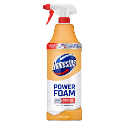 Domestos Toilet and Bathroom Power Foam - 650ml / Citrus Blast - Thumbnail 2