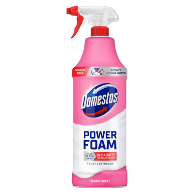 Domestos Toilet and Bathroom Power Foam - Floral Burst / 650ml