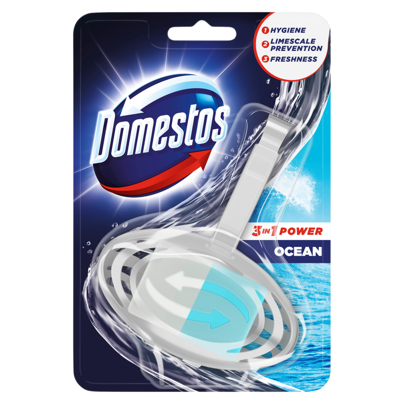 Domestos 3 in 1 Power Rimblock - Ocean - Image 1
