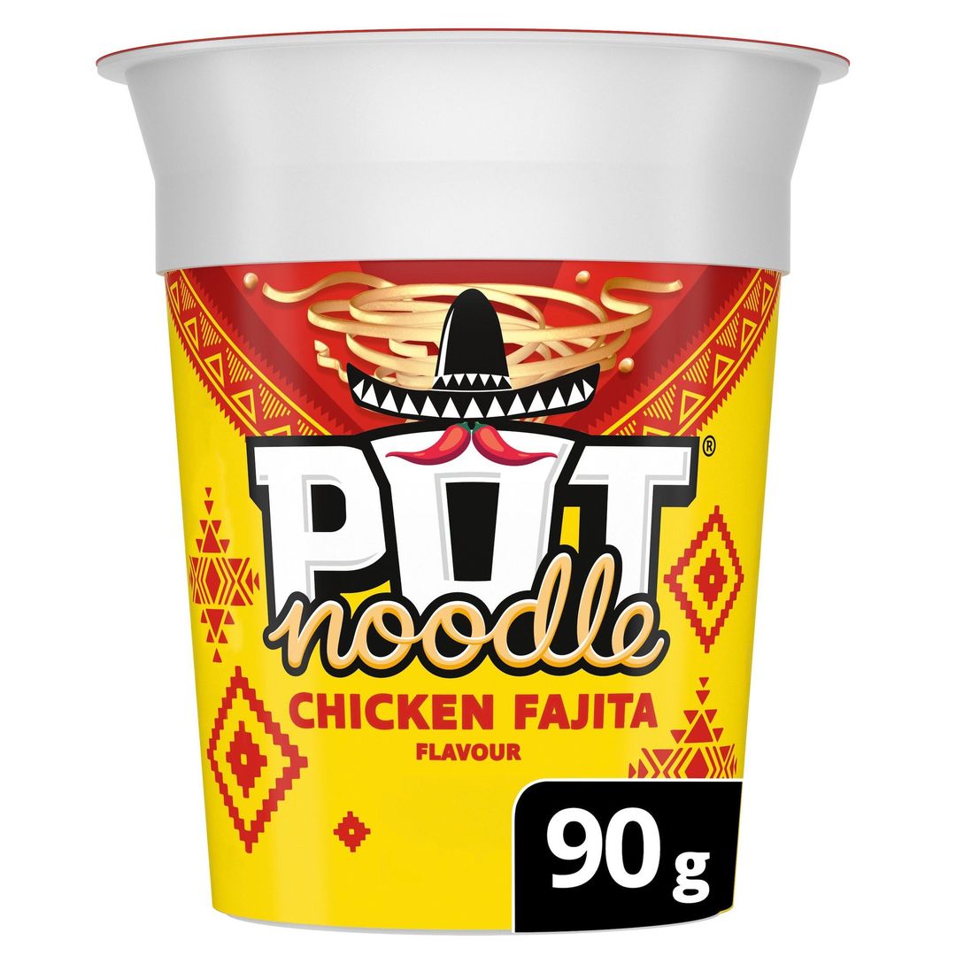 Pot Noodle Chicken Fajita Standard Snack Pot 90 g - Image 1