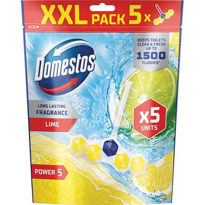 Pack of 5 Domestos Power 5 Rim Blocks