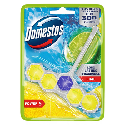 Domestos Power 5 Rim Block - Lime