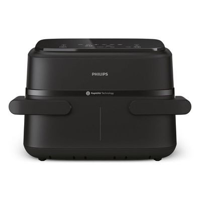 PHILIPS 1000 Series NA150/09 7.1L FlexDrawer Dual Basket Air Fryer - Black, Black