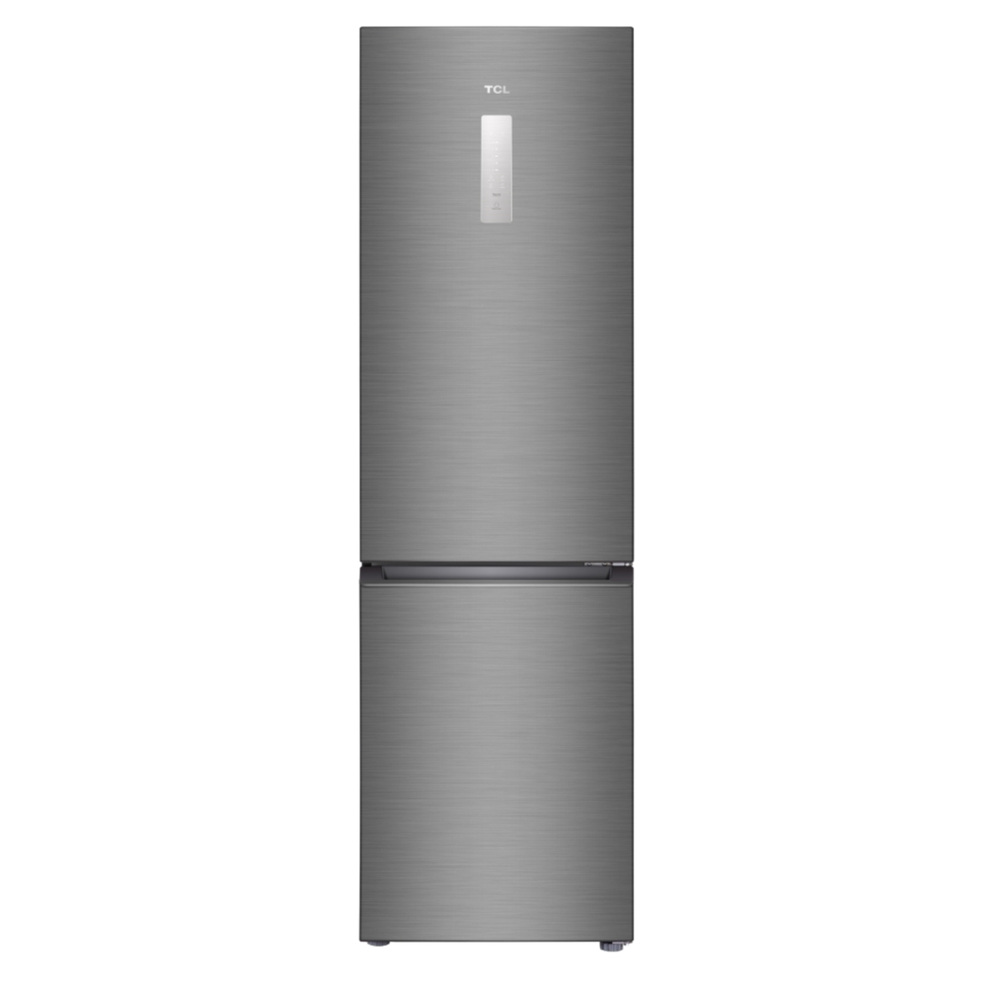 TCL 282 Litre 70/30 Freestanding Fridge Freezer - Stainless Steel - Image 1