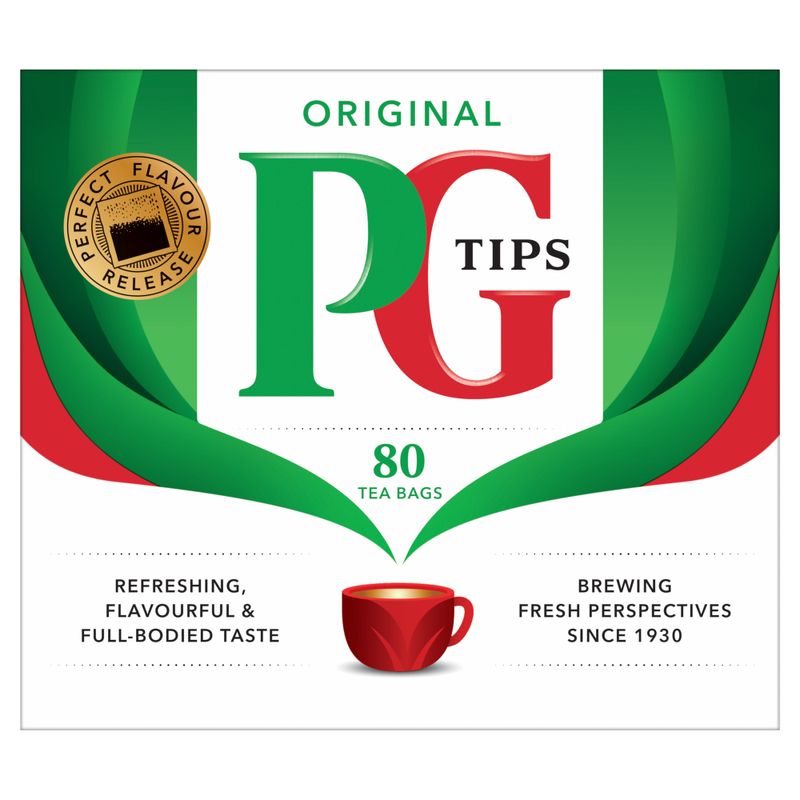 PG Tips 80 Original Tea Bags 232g - Image 1
